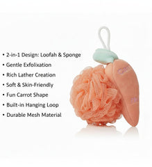 Fun Carrot Design Bath Loofah
