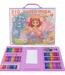 Super Mega 210-Piece Mermaid Art Set for Kids