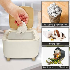 Modern Nordic Low-Height Dustbin