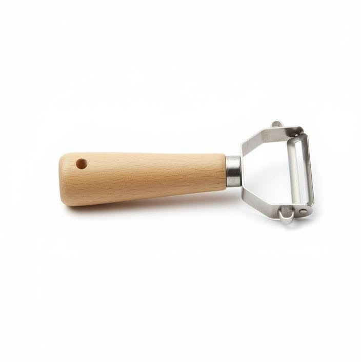 Wooden Handle Stainless Steel Vegetable Peeler