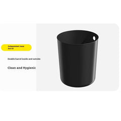 Cute Rabbit Ears Design Trash Can with Flip Lid for Living Room Bathroom Waste Bin