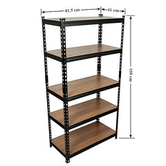 Large size boltless rack laminated|12-5 Shelf Black Matte Finish Adjustable Shelving Unit Storage Display Rack Steel Boltless Rivet Rack