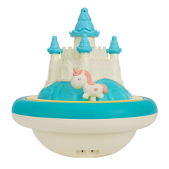 Funny Dual-Colour Castle Spinning Top Toy | Floating Bath Desk Spinner