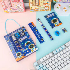 Cute Crocodile Kids Stationery Set – 8 in 1