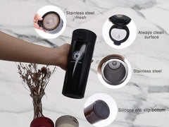 Green Café-Style Insulated Travel Mug