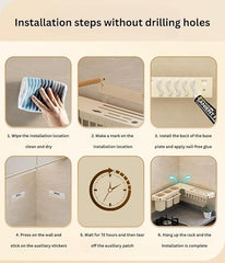 Wall-Mounted Kitchen Storage Caddy and Knife Holder