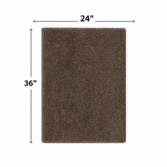 Premium Dark Brown Anti-Slip Bathroom Floor Mat, Soft Absorbent Microfiber Rug, Non-Skid Backing Carpet for Bathroom, Bedroom, Kitchen, Entryway, Washable Quick Dry Home Floor Mat ( Specific colours not available ) set of 2