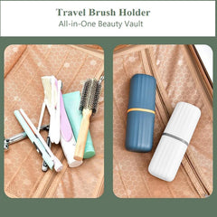 Square Travel Toothbrush Cup Case| Portable Toothbrush Holder Case for Traveling Camping| Business Trip and School Multipurpose Storage Holder ( Pack of 2 )