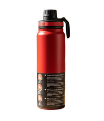 Stainless Steel Double Wall Vacuum Insulated Water Bottle – 800ml (Red)