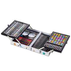 152-Piece Art Set in World Map Themed Metal Case