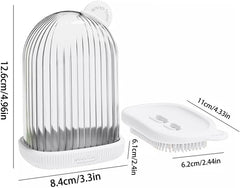 2 in 1 Travel Soap Case with Bath Brush Leakproof| Waterproof Soap Holder for Travel |Gym |Bathroom & Outdoor Use (Pack of 2)