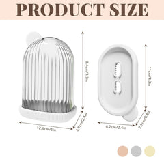 2 in 1 Travel Soap Case with Bath Brush Leakproof| Waterproof Soap Holder for Travel |Gym |Bathroom & Outdoor Use (Pack of 2)