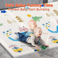 Foldable children's play mat