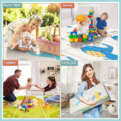 Foldable children's play mat