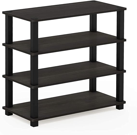 Shoe Rack For Home | Wooden Particle Footwear Stand and Shelves | Floor Standing 4 Tier Shoes Shelf | All Weatherproof | Indoor Outdoor
