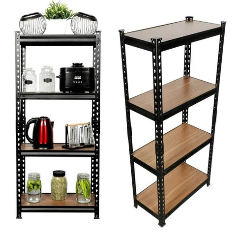4-Shelf Shelving Unit Storage Rack Utility Rack Garage Shelves Display ...