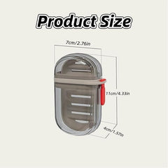 Travel Soap Case| Leakproof Soap Container with Lid| Portable Soap Holder for Traveling| Soap Dish for Bathroom| Gym| School| Camping| Vacation| Outdoor Transparent (Pack of 2))