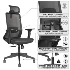 FEATHER HB CHAIR BLACK