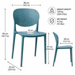 NOVA DARK BLUE CAFE CHAIR