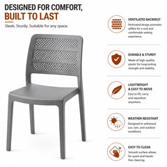 Grey Hotel Café Chair
