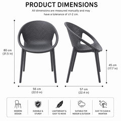 Black Outdoor Chair 01
