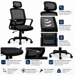 ECCO MB CHAIR WITH HEADREST