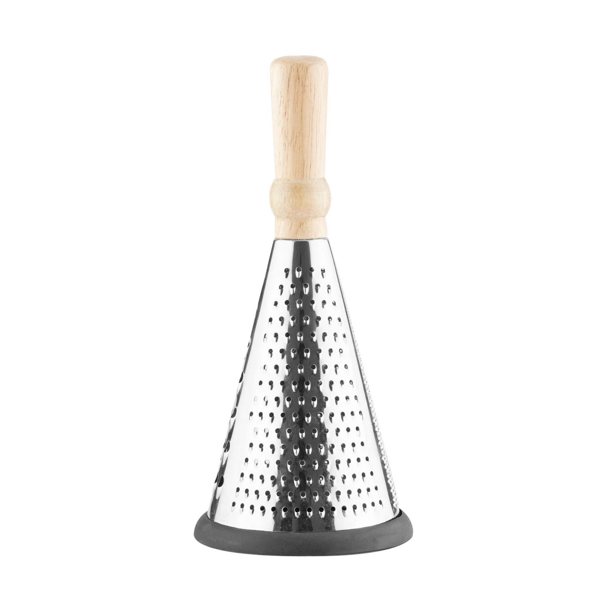Stainless Steel Cone Grater with Wooden Handle (Medium size)
