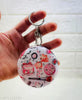 Pink Love Mirror Keychain