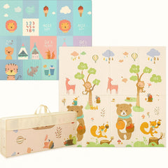Foldable children's play mat