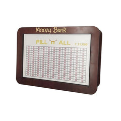 Wooden money saving box
